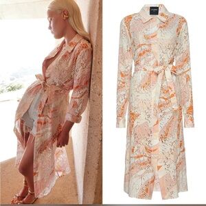 LE superbe Temescal dress, morning sky eyelet, size 8